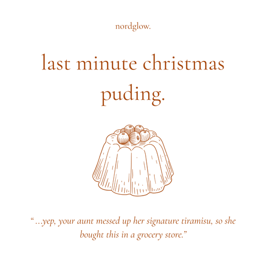 last minute christmas puding.